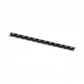 DK2532-WB Встраиваемый светильник SPACE со светодиодом под шпатлевку L240mm 220V 20W 38° 4000К IP20 белый/черный алюминий в Салехарде - salekhard.ok-mebel.com | фото 5