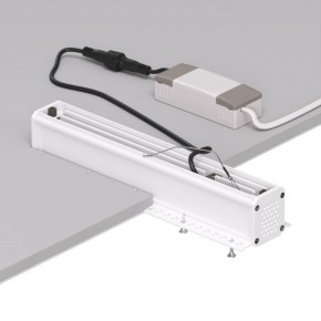 DK2532-WB Встраиваемый светильник SPACE со светодиодом под шпатлевку L240mm 220V 20W 38° 4000К IP20 белый/черный алюминий в Салехарде - salekhard.ok-mebel.com | фото 6