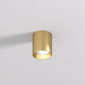 DK2610-SB Накладной светильник SHINE TUBE со светодиодом, D70*H80, IP20, 3000К, 10W, RA?90, сатинированная латунь, алюминий в Салехарде - salekhard.ok-mebel.com | фото