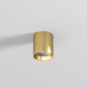 DK2610-SB Накладной светильник SHINE TUBE со светодиодом, D70*H80, IP20, 3000К, 10W, RA?90, сатинированная латунь, алюминий в Салехарде - salekhard.ok-mebel.com | фото 2