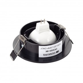 DK3020-BK Встраиваемый светильник, IP 20, 10 Вт, GU5.3, LED, черный, пластик в Салехарде - salekhard.ok-mebel.com | фото 3