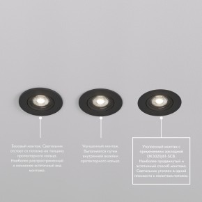 DK3020-BK Встраиваемый светильник, IP 20, 10 Вт, GU5.3, LED, черный, пластик в Салехарде - salekhard.ok-mebel.com | фото 5