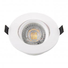 DK3020-WH Встраиваемый светильник, IP 20, 10 Вт, GU5.3, LED, белый, пластик в Салехарде - salekhard.ok-mebel.com | фото 4