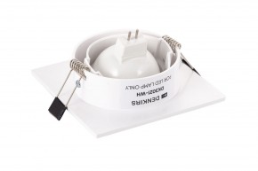 DK3021-WH Встраиваемый светильник, IP 20, 10 Вт, GU5.3, LED, белый, пластик в Салехарде - salekhard.ok-mebel.com | фото 4