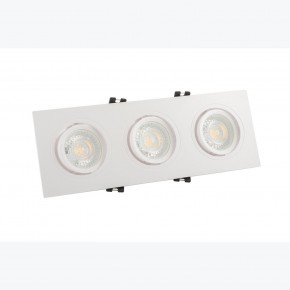 DK3023-WH Встраиваемый светильник, IP 20, 10 Вт, GU5.3, LED, белый, пластик в Салехарде - salekhard.ok-mebel.com | фото 2