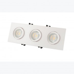 DK3023-WH Встраиваемый светильник, IP 20, 10 Вт, GU5.3, LED, белый, пластик в Салехарде - salekhard.ok-mebel.com | фото 3