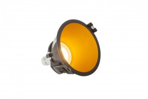 DK3026-BG Встраиваемый светильник, IP 20, 10 Вт, GU5.3, LED, черный/золотой, пластик в Салехарде - salekhard.ok-mebel.com | фото 3