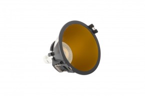 DK3026-BG Встраиваемый светильник, IP 20, 10 Вт, GU5.3, LED, черный/золотой, пластик в Салехарде - salekhard.ok-mebel.com | фото 4