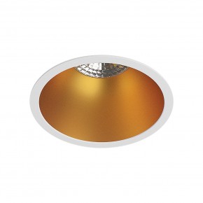 DK3026-WG Встраиваемый светильник, IP 20, 10 Вт, GU5.3, LED, белый/золотой, пластик в Салехарде - salekhard.ok-mebel.com | фото