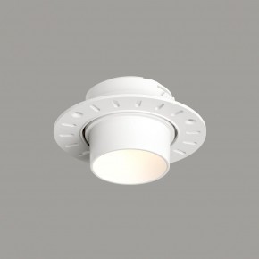 DK3056-WH Встраиваемый светильник под шпатлевку, IP20, до 15 Вт, LED, GU5,3, белый, пластик в Салехарде - salekhard.ok-mebel.com | фото