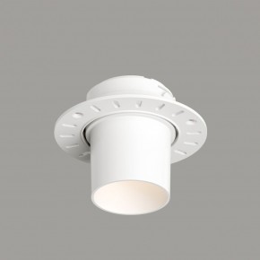 DK3057-WH Встраиваемый светильник под шпатлевку, IP20, до 15 Вт, LED, GU5,3, белый, пластик в Салехарде - salekhard.ok-mebel.com | фото