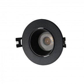 DK3061-BK Встраиваемый светильник, IP 20, 10 Вт, GU5.3, LED, черный/черный, пластик в Салехарде - salekhard.ok-mebel.com | фото