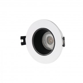 DK3061-WH+BK Встраиваемый светильник, IP 20, 10 Вт, GU5.3, LED, белый/черный, пластик в Салехарде - salekhard.ok-mebel.com | фото