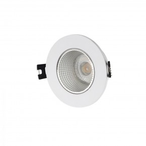 DK3061-WH+CH Встраиваемый светильник, IP 20, 10 Вт, GU5.3, LED, белый/хром, пластик в Салехарде - salekhard.ok-mebel.com | фото