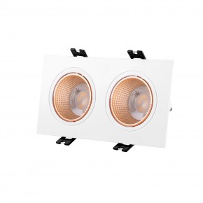 DK3072-WBR Встраиваемый светильник, IP 20, 10 Вт, GU5.3, LED, белый/бронзовый, пластик в Салехарде - salekhard.ok-mebel.com | фото