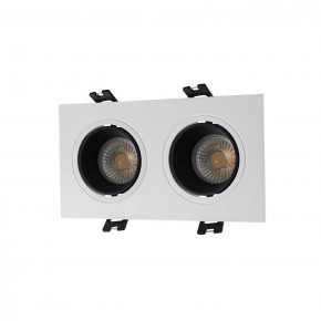 DK3072-WH+BK Встраиваемый светильник, IP 20, 10 Вт, GU5.3, LED, белый/черный, пластик в Салехарде - salekhard.ok-mebel.com | фото