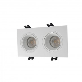 DK3072-WH Встраиваемый светильник, IP 20, 10 Вт, GU5.3, LED, белый/белый, пластик в Салехарде - salekhard.ok-mebel.com | фото