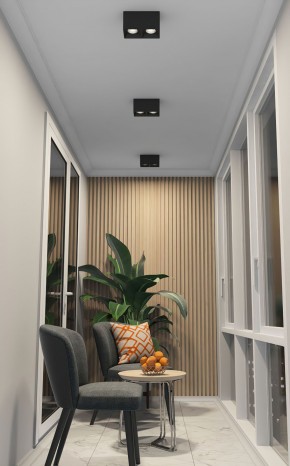 DK3085-BK+CH Светильник накладной IP 20, 10 Вт, GU5.3, LED, черный/хром, пластик в Салехарде - salekhard.ok-mebel.com | фото 2