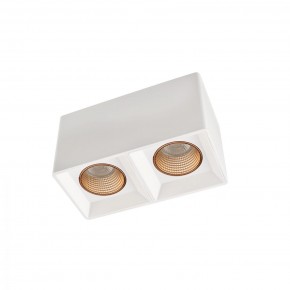 DK3085-WH+BR Светильник накладной IP 20, 10 Вт, GU5.3, LED, белый/бронзовый, пластик в Салехарде - salekhard.ok-mebel.com | фото