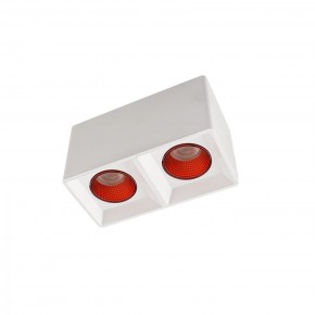 DK3085-WH+RD Светильник накладной IP 20, 10 Вт, GU5.3, LED, белый/красный, пластик в Салехарде - salekhard.ok-mebel.com | фото