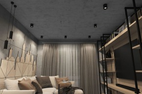 DK3090-BK+CH Светильник накладной IP 20, 10 Вт, GU5.3, LED, черный/хром, пластик в Салехарде - salekhard.ok-mebel.com | фото 2