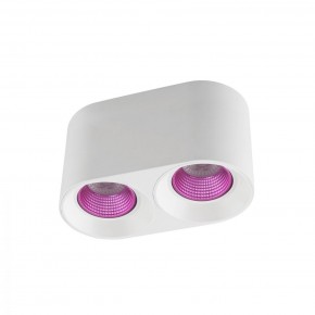 DK3096-WH+PI Светильник накладной IP 20, 10 Вт, GU5.3, LED, белый/розовый, пластик в Салехарде - salekhard.ok-mebel.com | фото