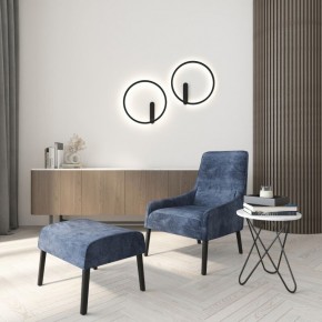 DK5035-BK Бра ROUND со светодиодом, IP20, 24W, 3000/4000/6500K, черный, алюминий в Салехарде - salekhard.ok-mebel.com | фото 8