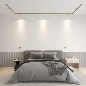 DK5072-SB Бра SHINE WALL со светодиодом, D104*H68, IP20, 3000К, 3W, RA?90, сатинированная латунь, алюминий в Салехарде - salekhard.ok-mebel.com | фото 4