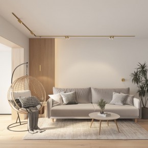 DK5072-SB Бра SHINE WALL со светодиодом, D104*H68, IP20, 3000К, 3W, RA?90, сатинированная латунь, алюминий в Салехарде - salekhard.ok-mebel.com | фото 8
