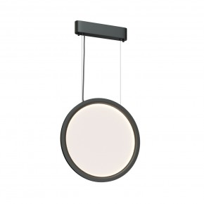 DK6604-BK Подвесной вертикальный светильник Veil со светодиодом H1500 d450 220V 36W 3000-6000K IP20 черный алюминий в Салехарде - salekhard.ok-mebel.com | фото 3