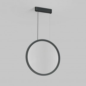 DK6606-BK Подвесной вертикальный светильник Veil со светодиодом H1700 d600 220V 48W 3000-6000K IP20 черный алюминий в Салехарде - salekhard.ok-mebel.com | фото 2