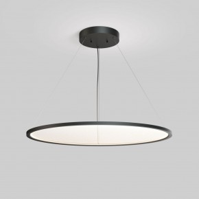 DK6620-BK Подвесной горизонтальный светильник Veil со светодиодом H900 d1000 220V 82W 3000-6000K IP20 черный алюминий в Салехарде - salekhard.ok-mebel.com | фото