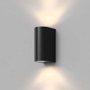 DK9791-BK Настенный уличный светильник NARVIK, IP44, 2хGU10 LED, до 15 Вт, черный, алюминий в Салехарде - salekhard.ok-mebel.com | фото