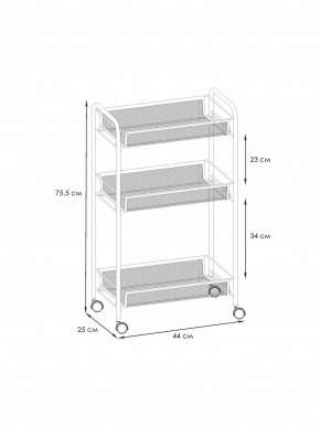 Э 322 С Этажерка "Ладья 2К" Серый в Салехарде - salekhard.ok-mebel.com | фото 2