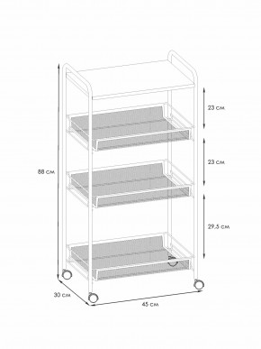 Э 357 С Этажерка "Ладья 34КС" Серый в Салехарде - salekhard.ok-mebel.com | фото 2