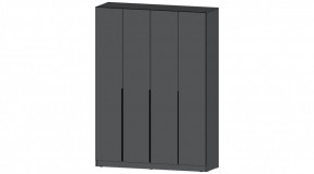 ЭЛЕГАНТ Шкаф 4х створчатый (графит) в Салехарде - salekhard.ok-mebel.com | фото