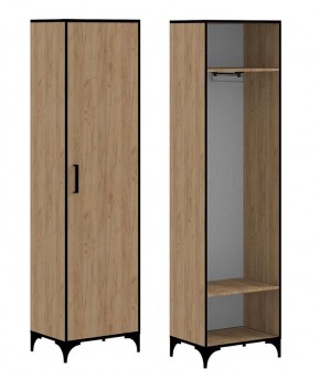 ЭНТЕР ЛОФТ Шкаф для одежды (Дуб Золотой) в Салехарде - salekhard.ok-mebel.com | фото