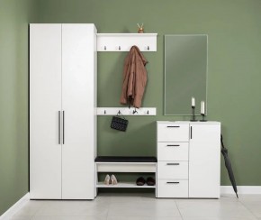 ЭЙР прихожая (модульная) Белый Шагрень в Салехарде - salekhard.ok-mebel.com | фото