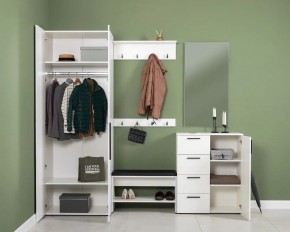 ЭЙР прихожая (модульная) Белый Шагрень в Салехарде - salekhard.ok-mebel.com | фото 2