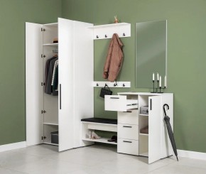 ЭЙР прихожая (модульная) Белый Шагрень в Салехарде - salekhard.ok-mebel.com | фото 27