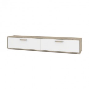 ФЛОРИДА Ф32 Тумба ТВ (дуб серый/белый) в Салехарде - salekhard.ok-mebel.com | фото