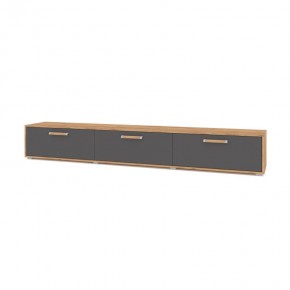 ФЛОРИДА Ф33 Тумба ТВ (дуб золотой/графит) в Салехарде - salekhard.ok-mebel.com | фото