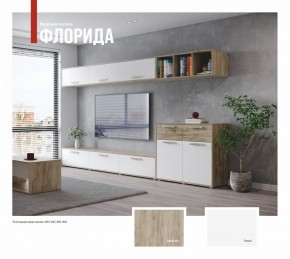 ФЛОРИДА Гостиная (модульная) дуб серый/белый в Салехарде - salekhard.ok-mebel.com | фото