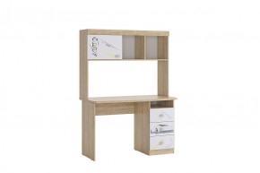 ФОРСАЖ Стол (сонома/белый) в Салехарде - salekhard.ok-mebel.com | фото