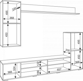 Гостиная Альфа (Белый/Белый глянец) в Салехарде - salekhard.ok-mebel.com | фото 5