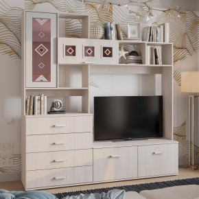 Гостиная Белла (модульная) ясень белый в Салехарде - salekhard.ok-mebel.com | фото 15