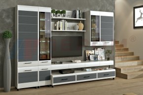Гостиная Камелия Композиция 1 (Снежный ясень - серый) в Салехарде - salekhard.ok-mebel.com | фото