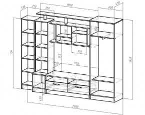 ОСКАР Гостиная (Венге/Анкор светлый) в Салехарде - salekhard.ok-mebel.com | фото 2