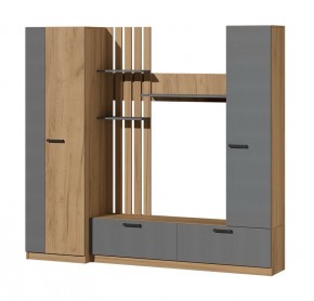 Гостиная Юджи (Дуб Крафт золотой/Графит) в Салехарде - salekhard.ok-mebel.com | фото 2