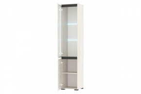 ГРЕТТА Пенал-витрина 1В1С (дуб крафт) в Салехарде - salekhard.ok-mebel.com | фото 2